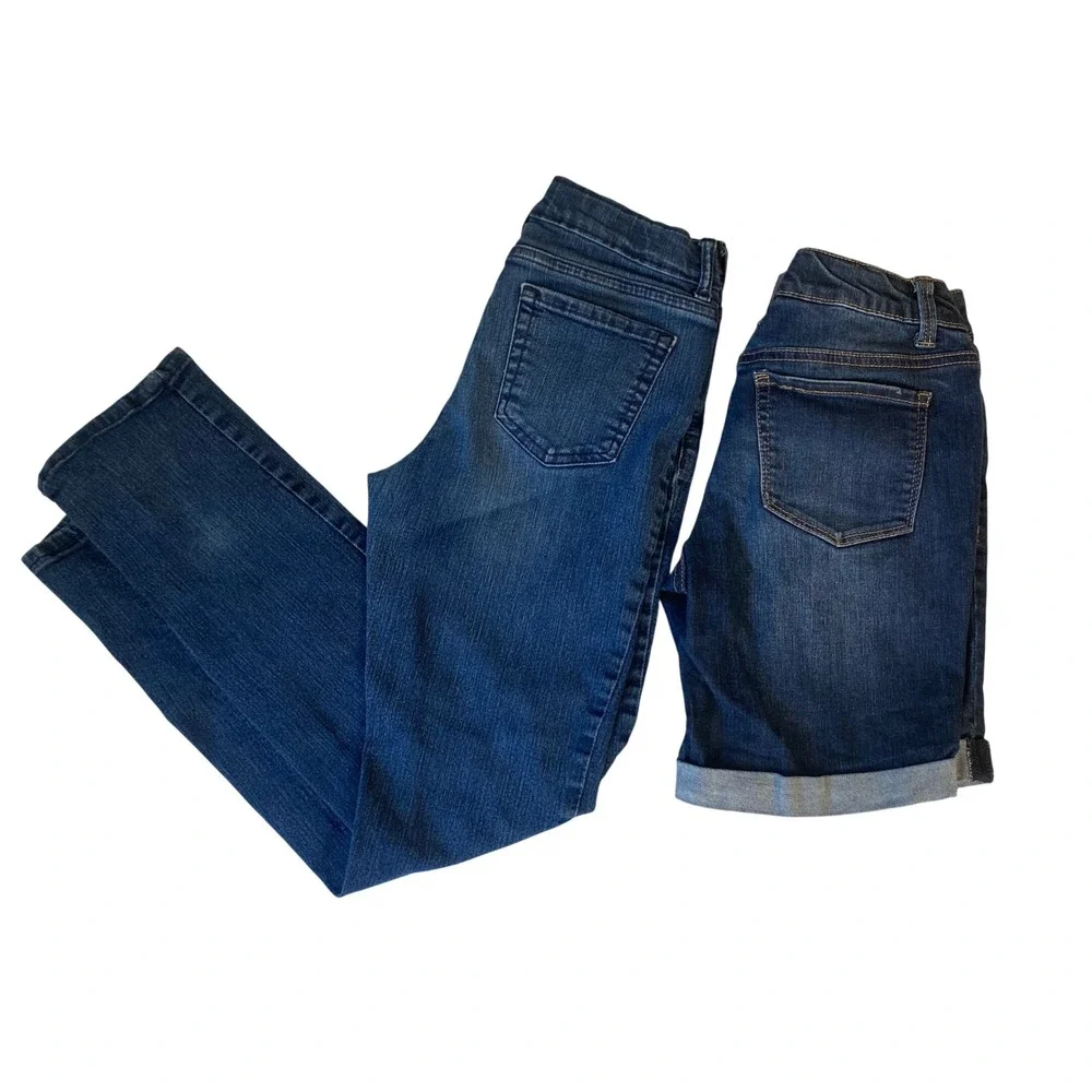 So & The Children's Place Denim Bundle Girls 12 Blue Shorts Jeans Skinny Stretch